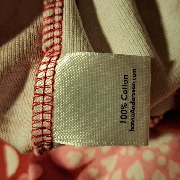 Hanna Andersson girls size 90 or 3T red, pink & white floral dress - Picture 4 of 5